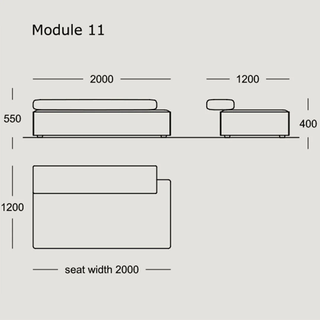 Cinder Block Modular Sofa (Modules 8 - 15) - Image 21