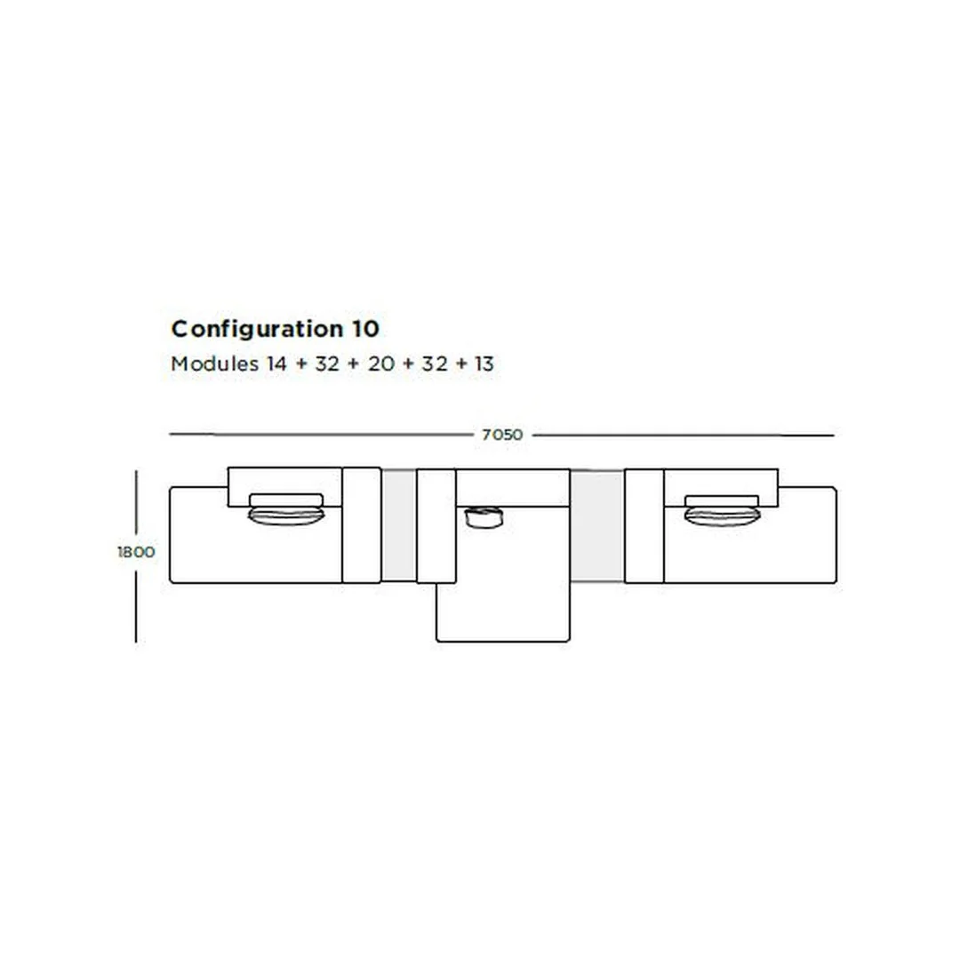 Cinder Block Pre-configured Sofa - Setup 10