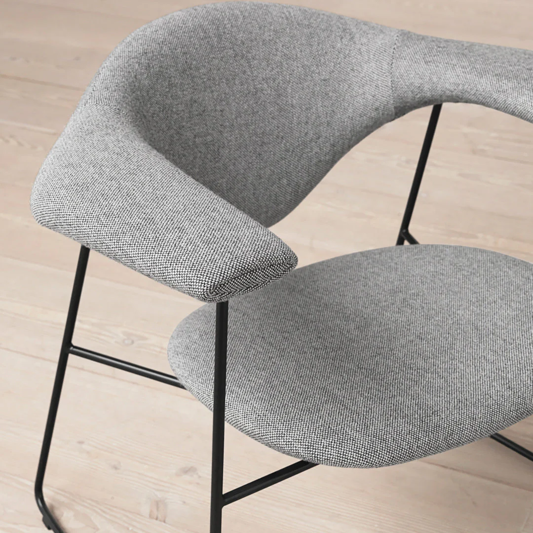 Masculo Dining Chair - Sledge Base - Image 5