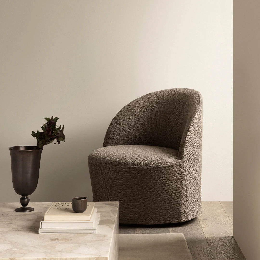 Tearoom Lounge Chair - Swivel w/ Return & Loose Cover - Image 13