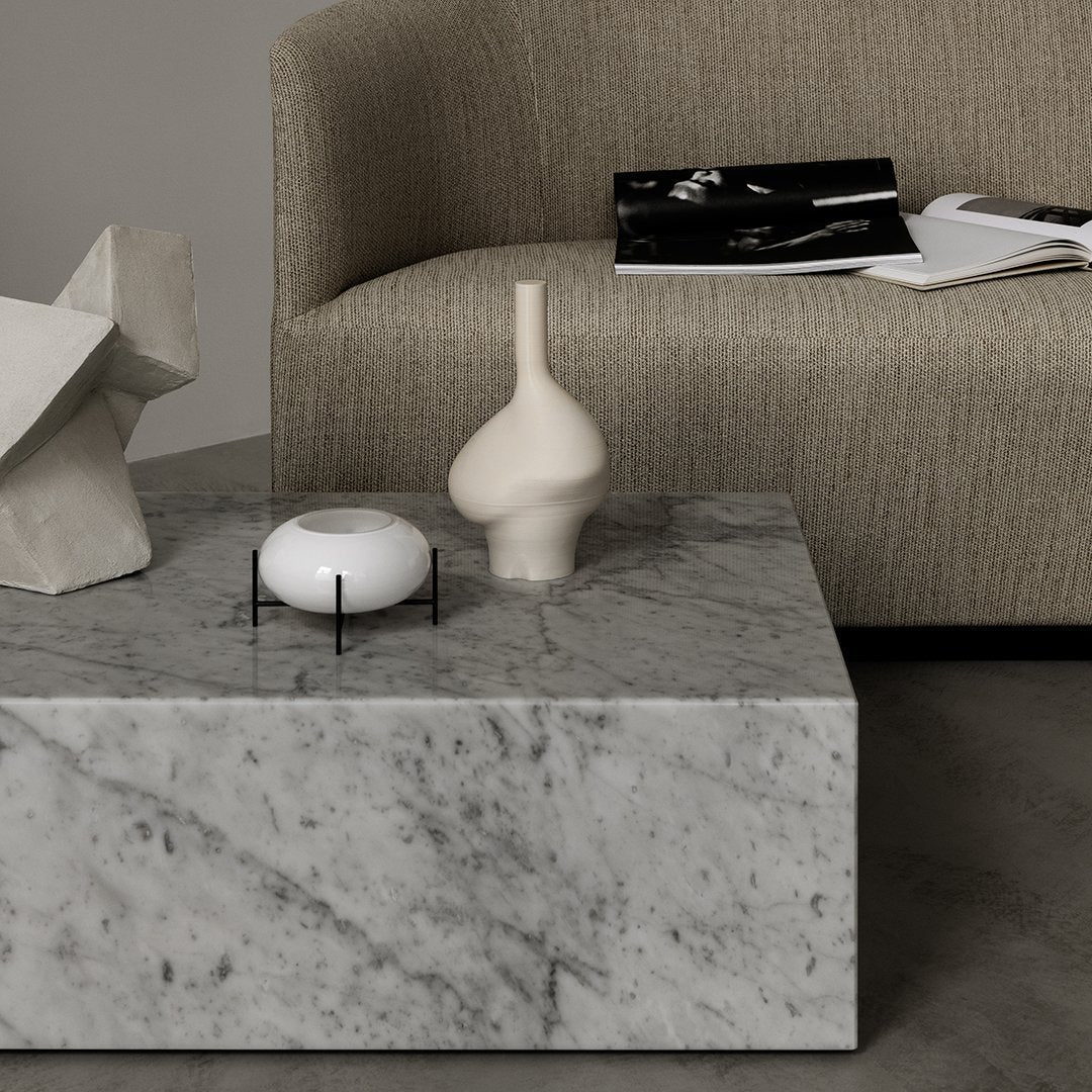 Marble Plinth Coffee Table - Low - Image 9