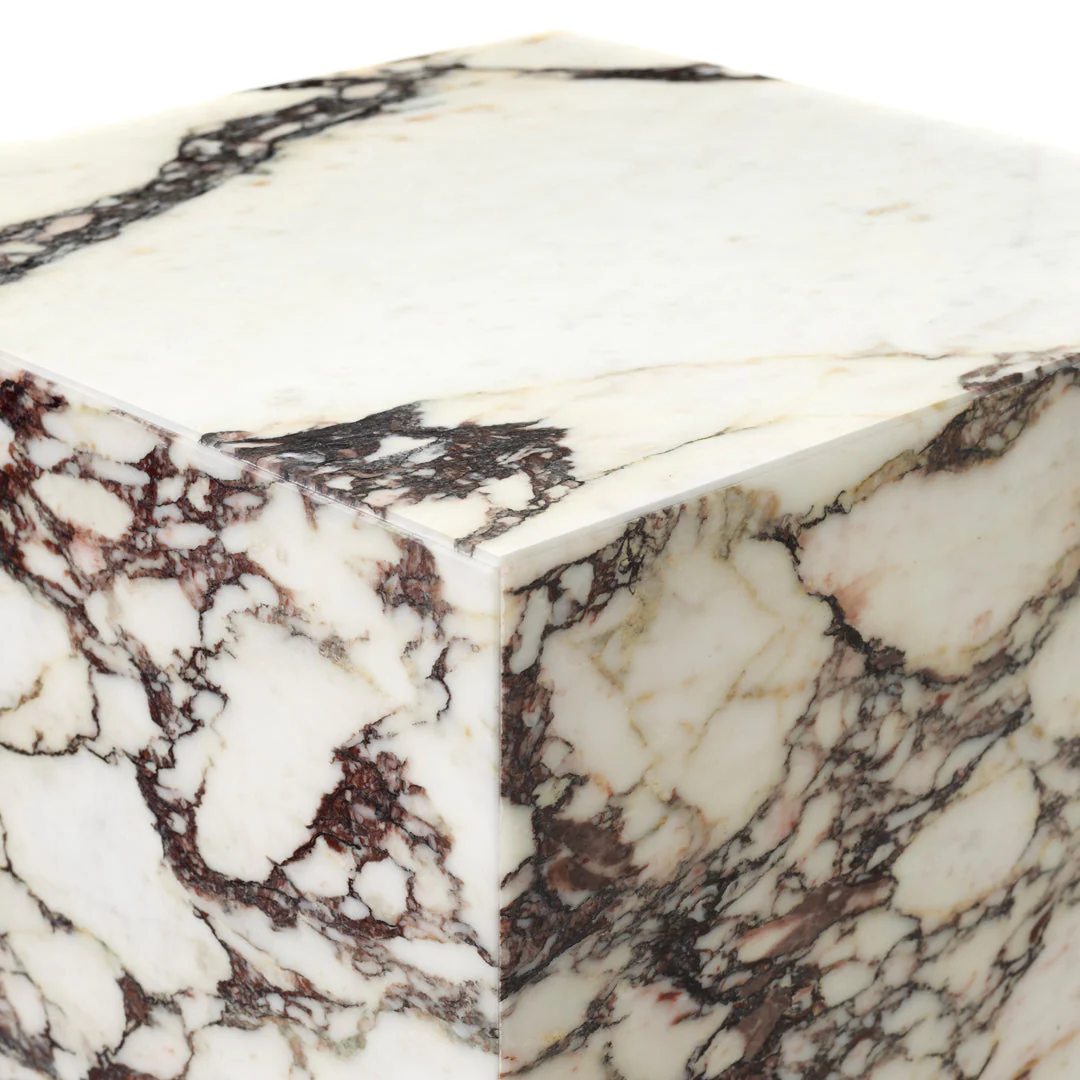 Marble Plinth Side Table - Tall - Image 11