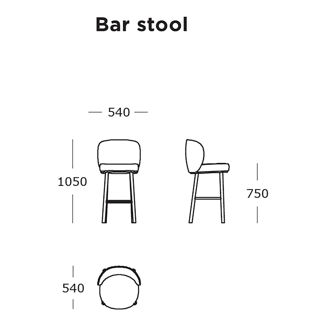 Ovata Bar Stool - Image 17