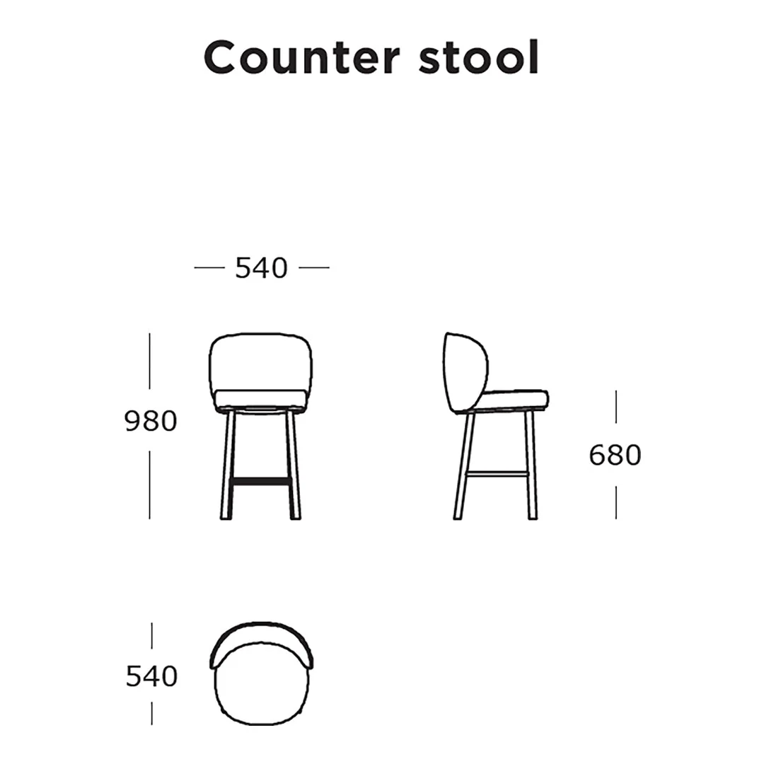 Ovata Counter Stool - Image 11