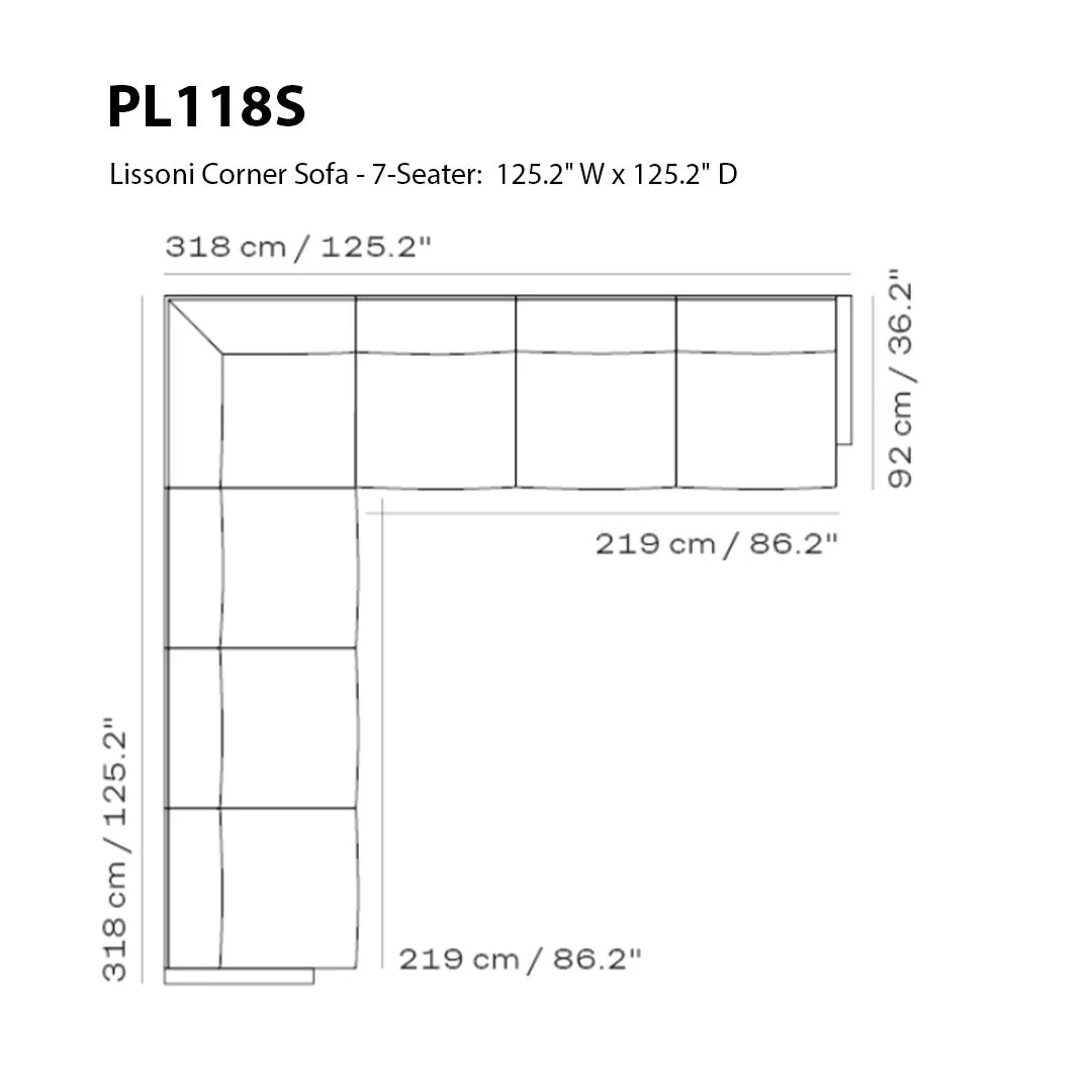 Lissoni Corner Sofa - 7-Seater