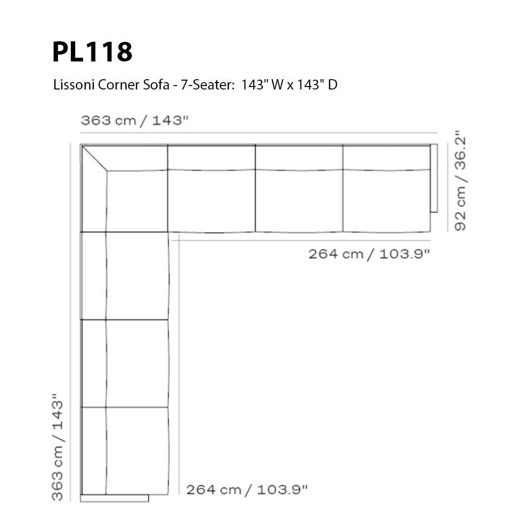 Lissoni Corner Sofa - 7-Seater - Image 2