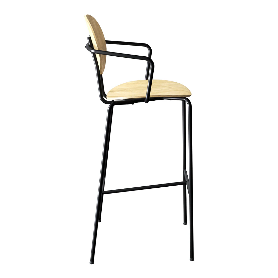 Piet Hein Bar Chair w/ Armrest - Image 7