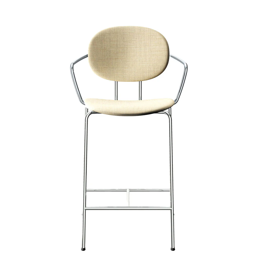 Piet Hein Bar Chair w/ Armrest - Upholstered - Image 6