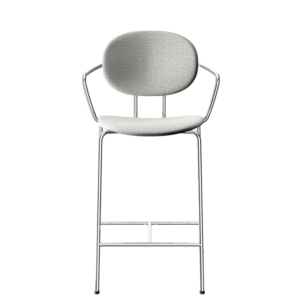 Piet Hein Bar Chair w/ Armrest - Upholstered - Image 8