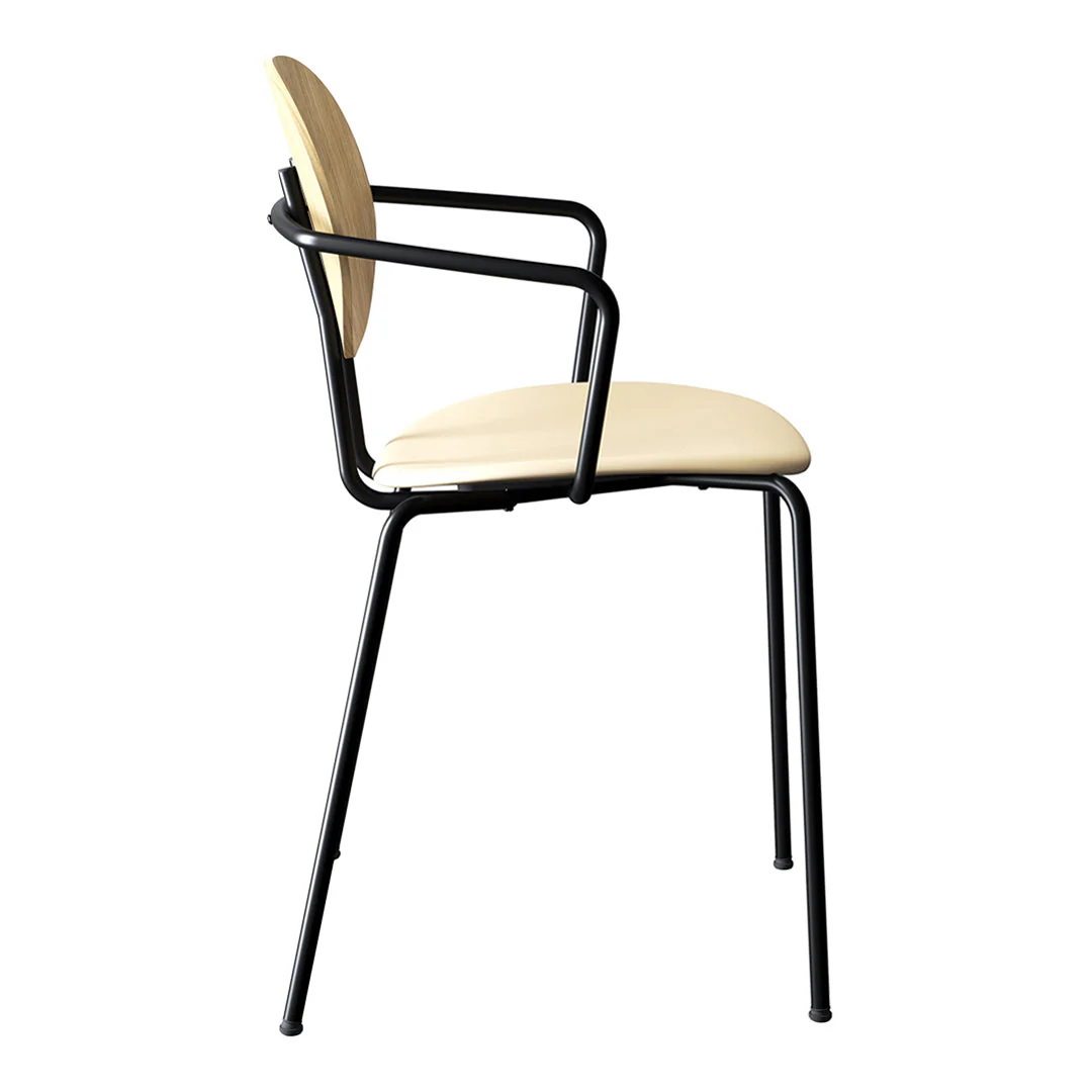 Piet Hein Chair w/ Armrest - Seat Upholstered - Image 11