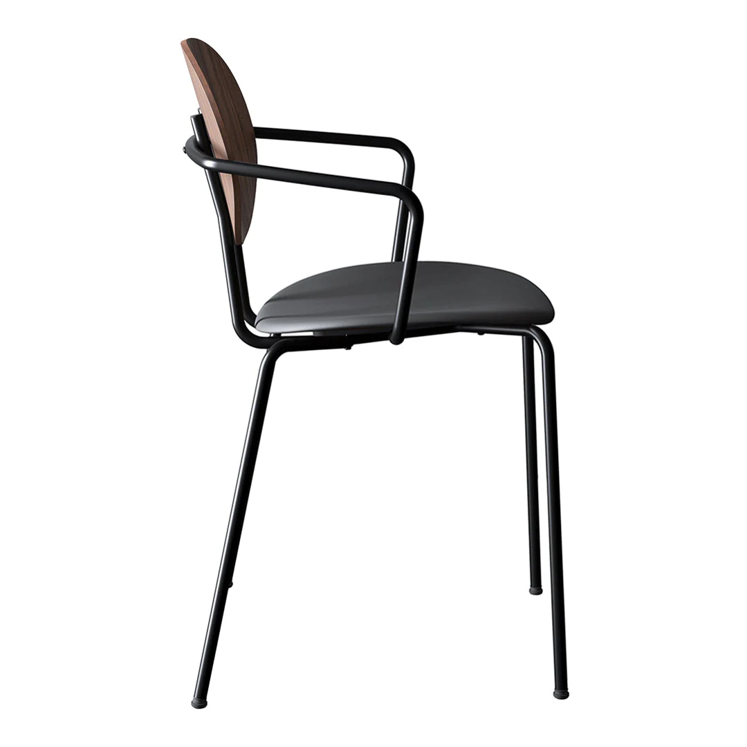 Piet Hein Chair w/ Armrest - Seat Upholstered - Image 12