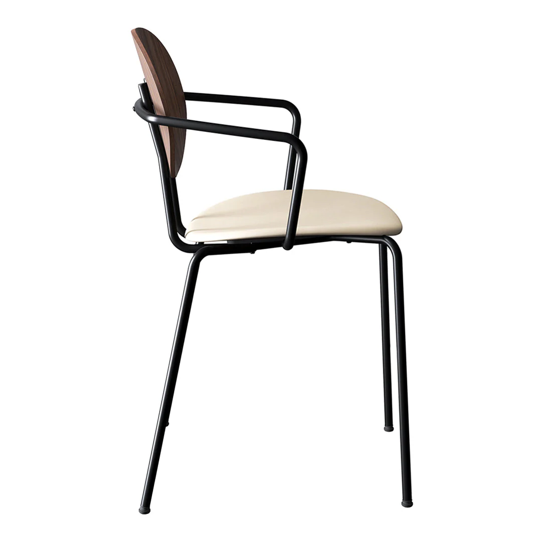Piet Hein Chair w/ Armrest - Seat Upholstered - Image 13