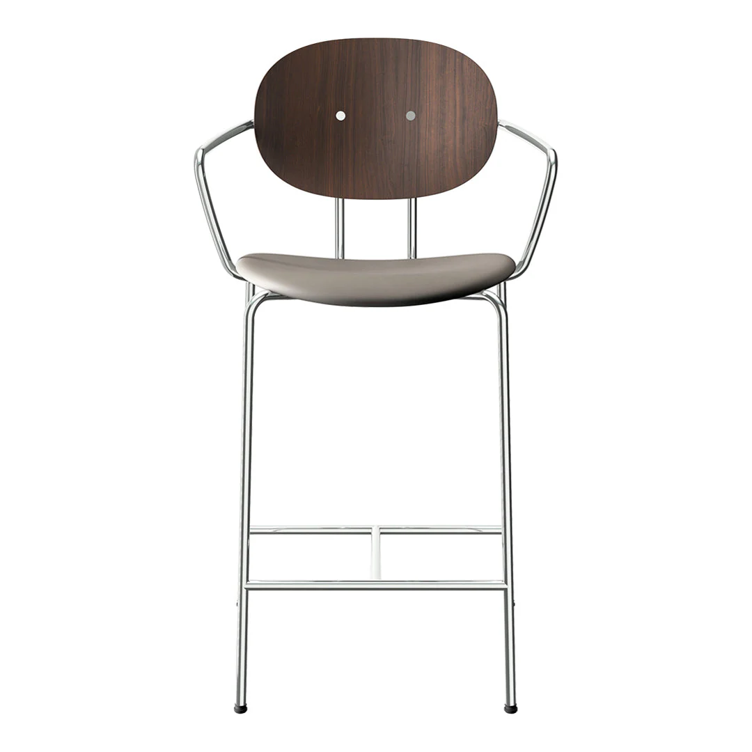 Piet Hein Counter Chair w/ Armrest - Seat Upholstered - Image 11