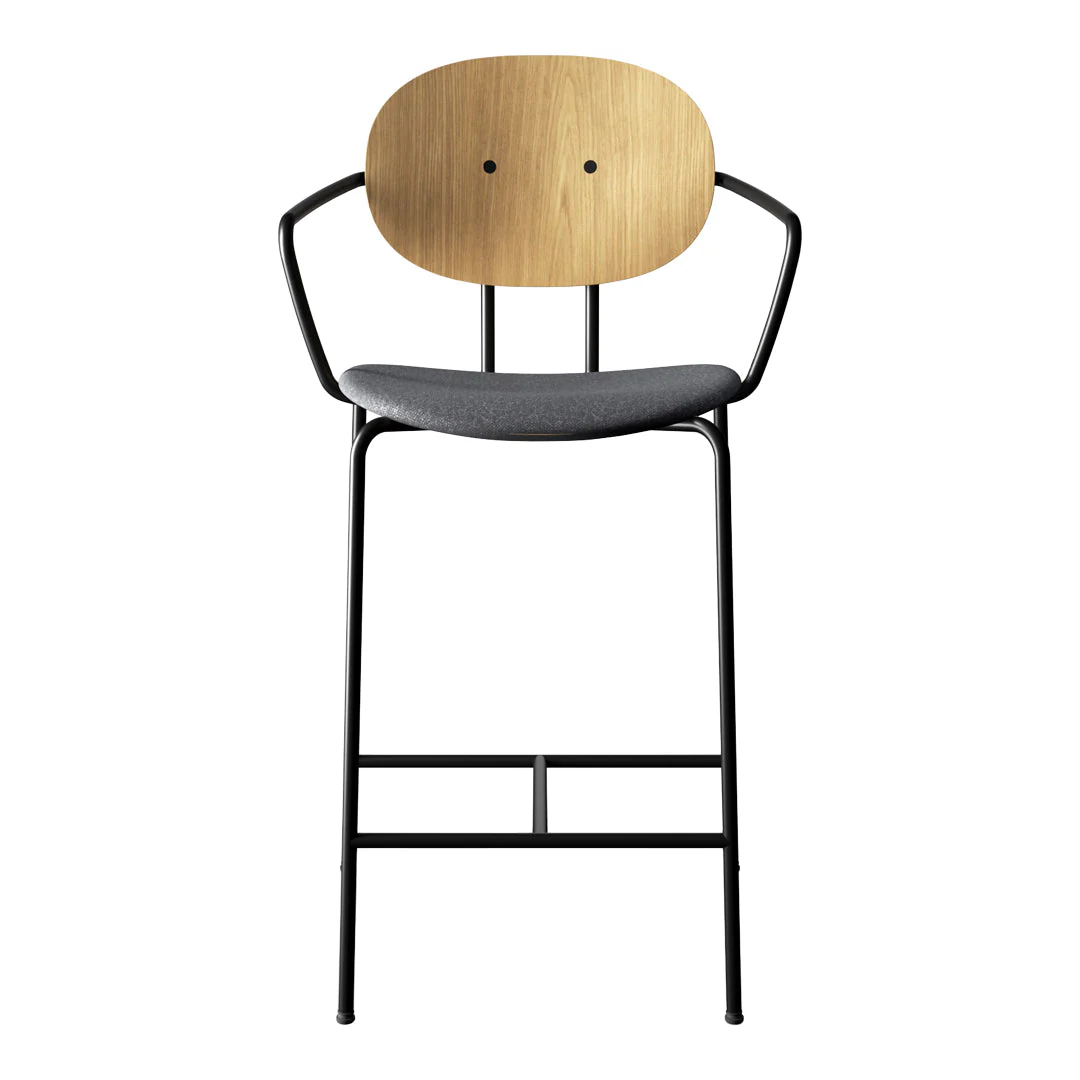 Piet Hein Counter Chair w/ Armrest - Seat Upholstered - Image 22