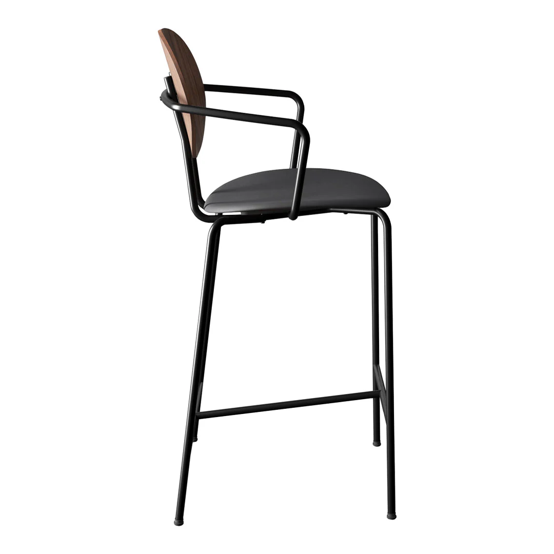 Piet Hein Counter Chair w/ Armrest - Seat Upholstered - Image 27