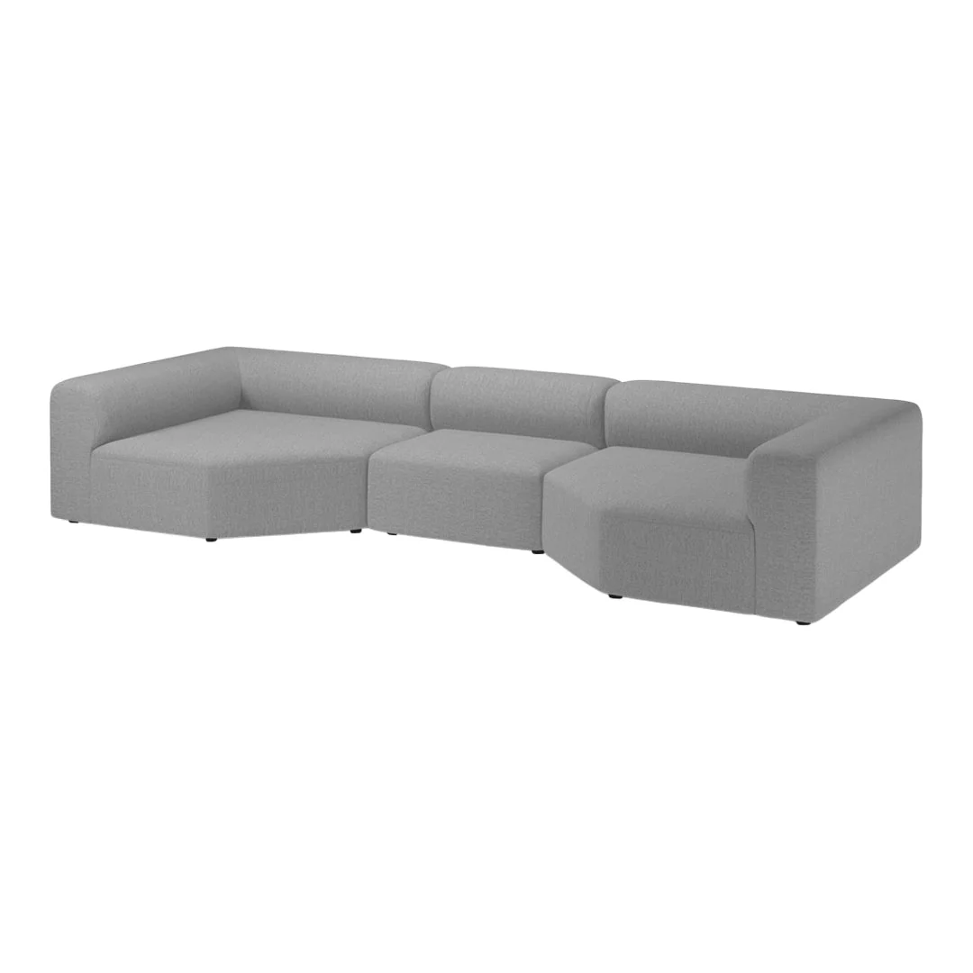 Angle 3-Seater Sofa w/ Large Corners - Image 3