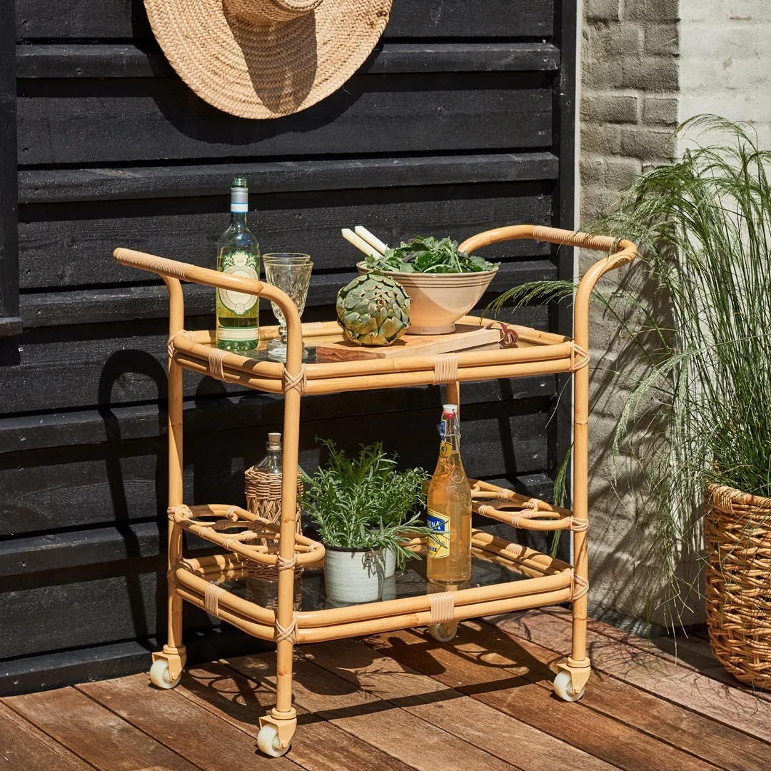 Carlo Outdoor Bar Trolley - Image 3