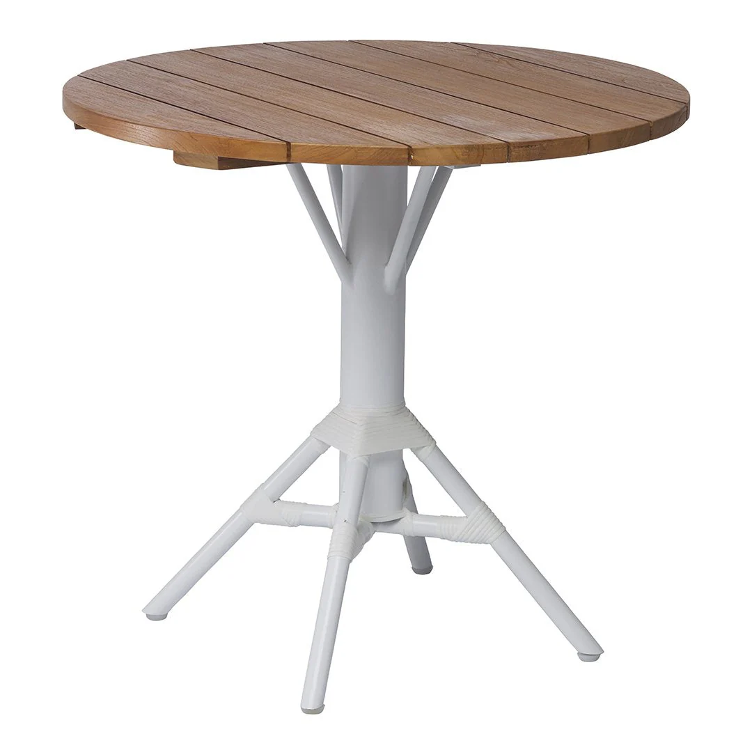 Nicole Outdoor Round Cafe Table - Teak - Image 2