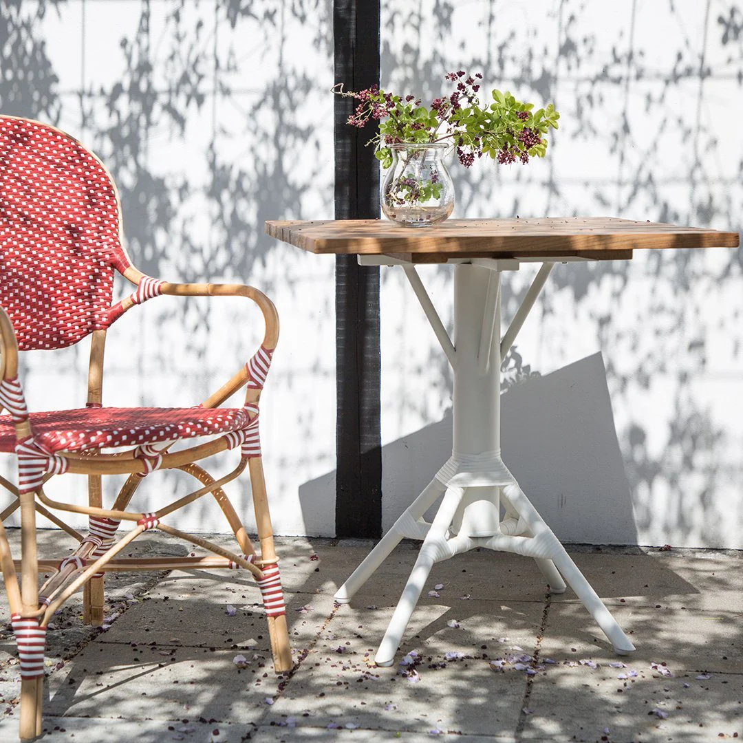 Nicole Outdoor Square Cafe Table - Teak - Image 4