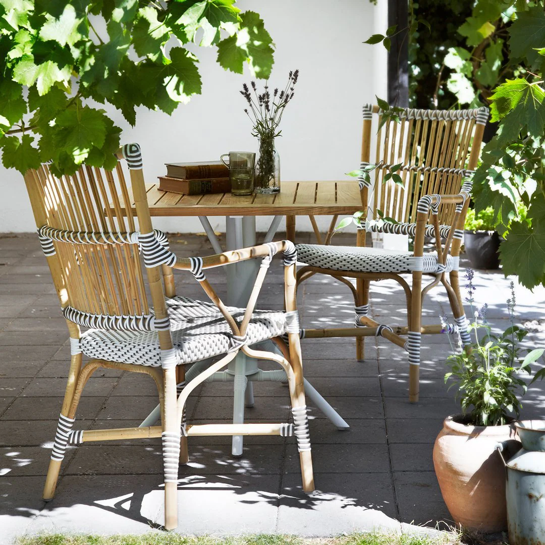Nicole Outdoor Square Cafe Table - Teak - Image 5