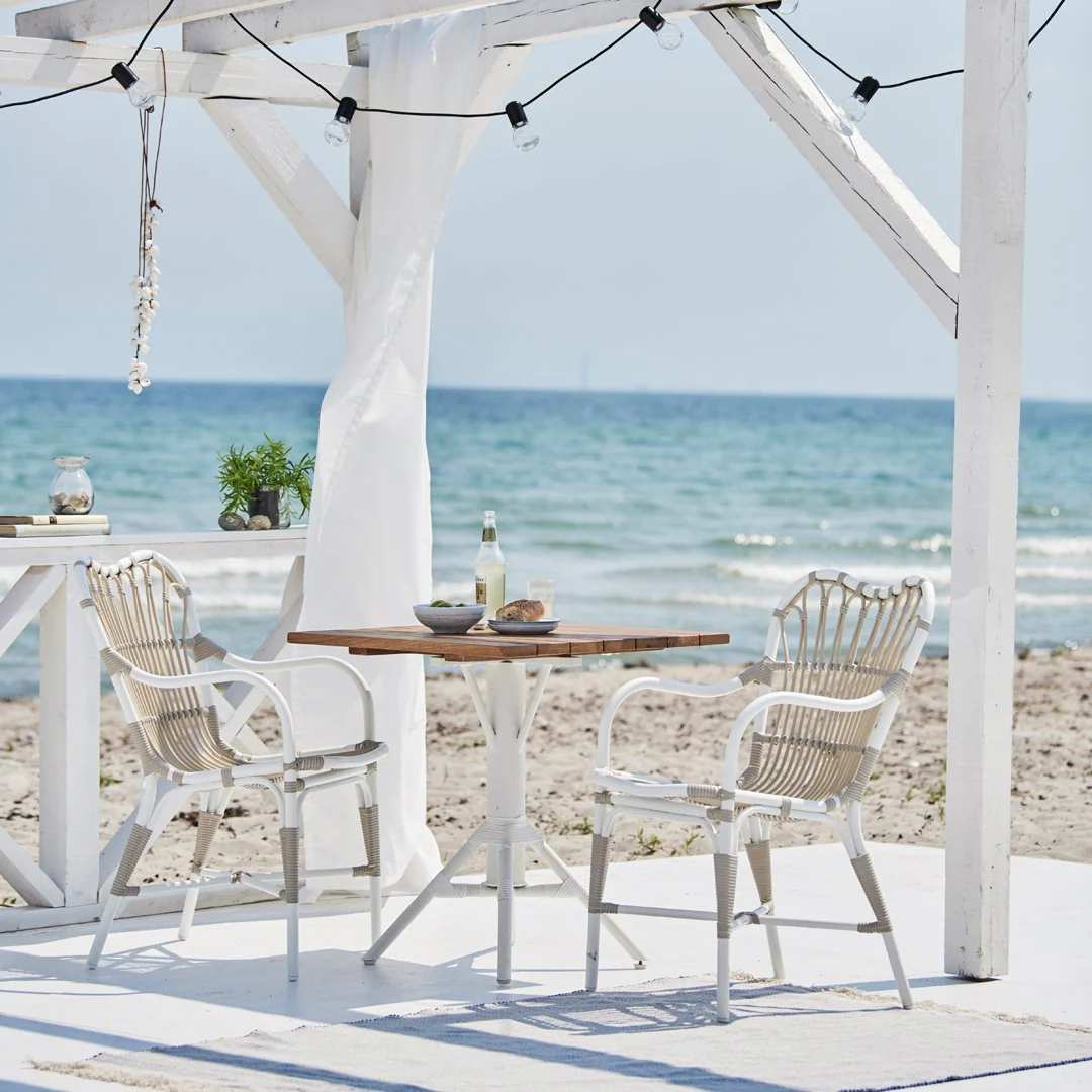 Nicole Outdoor Square Cafe Table - Teak - Image 6