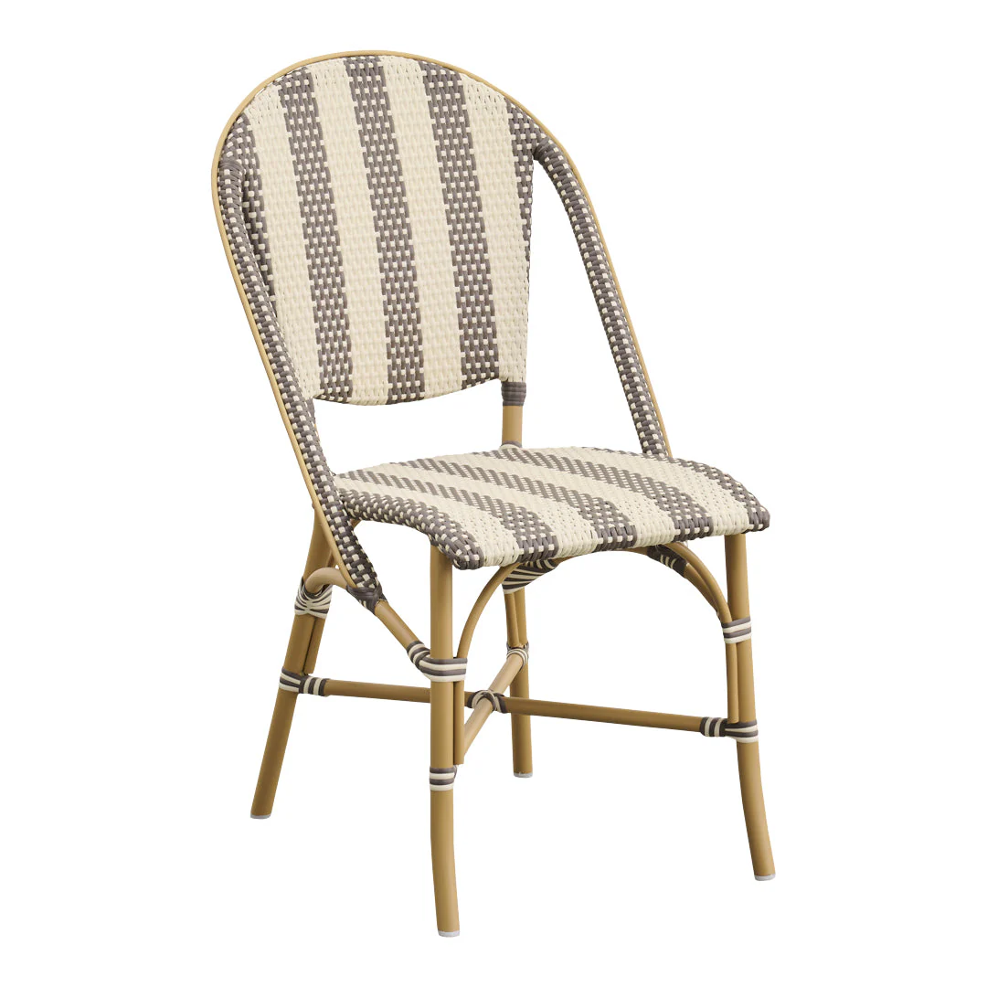 Sofie Side Chair - AluRattan Outdoor - Stackable - Image 2