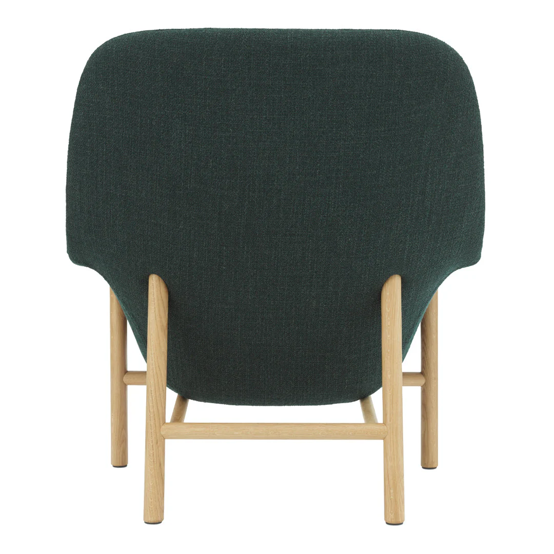 Drape High Lounge Chair - Wood Legs - Image 3
