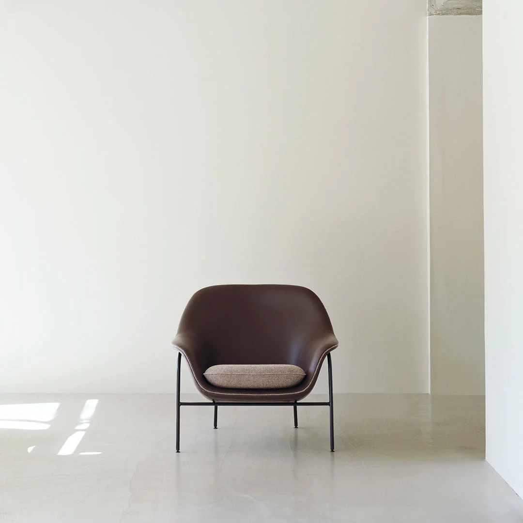 Drape Low Lounge Chair - Steel Legs - Image 12