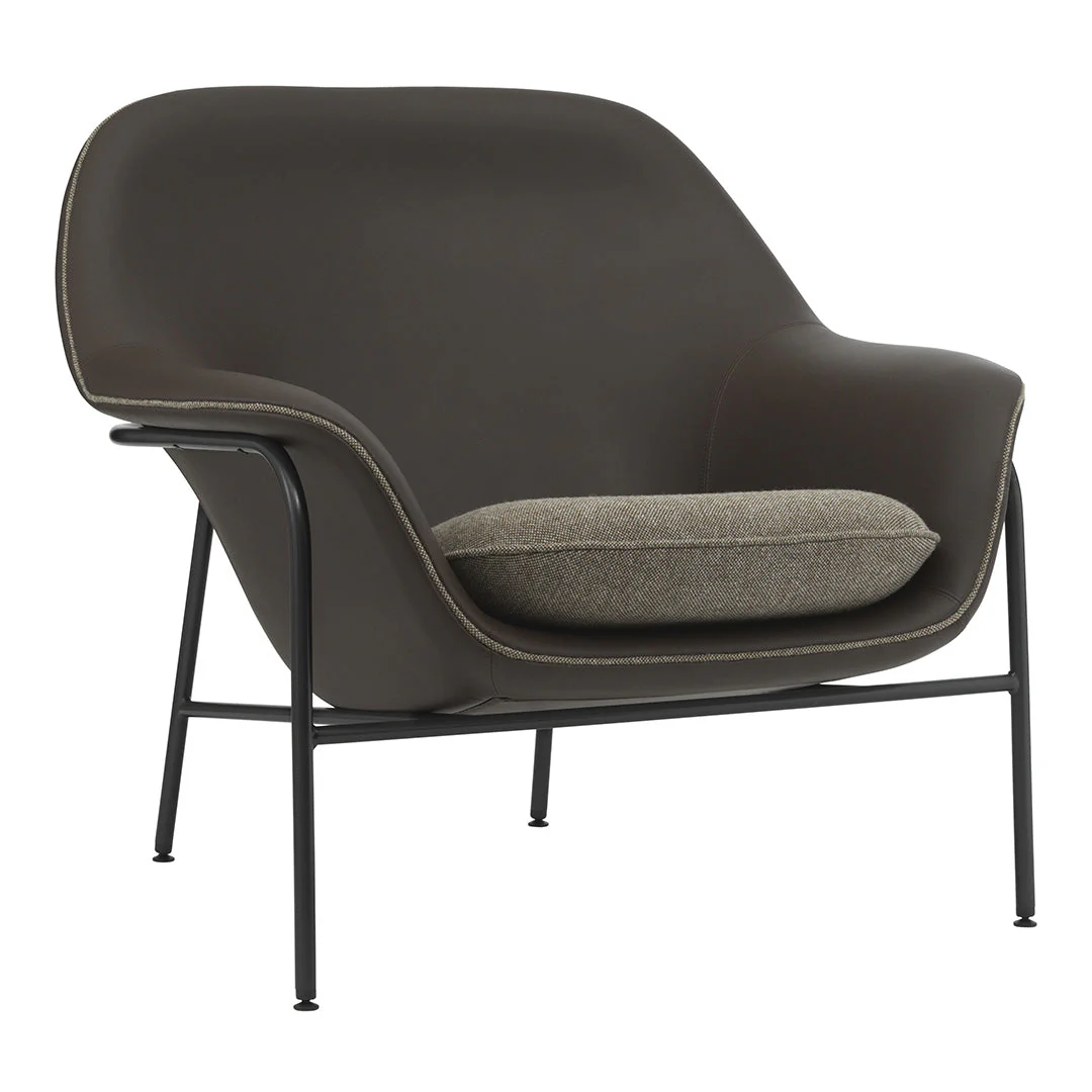 Drape Low Lounge Chair - Steel Legs - Image 6