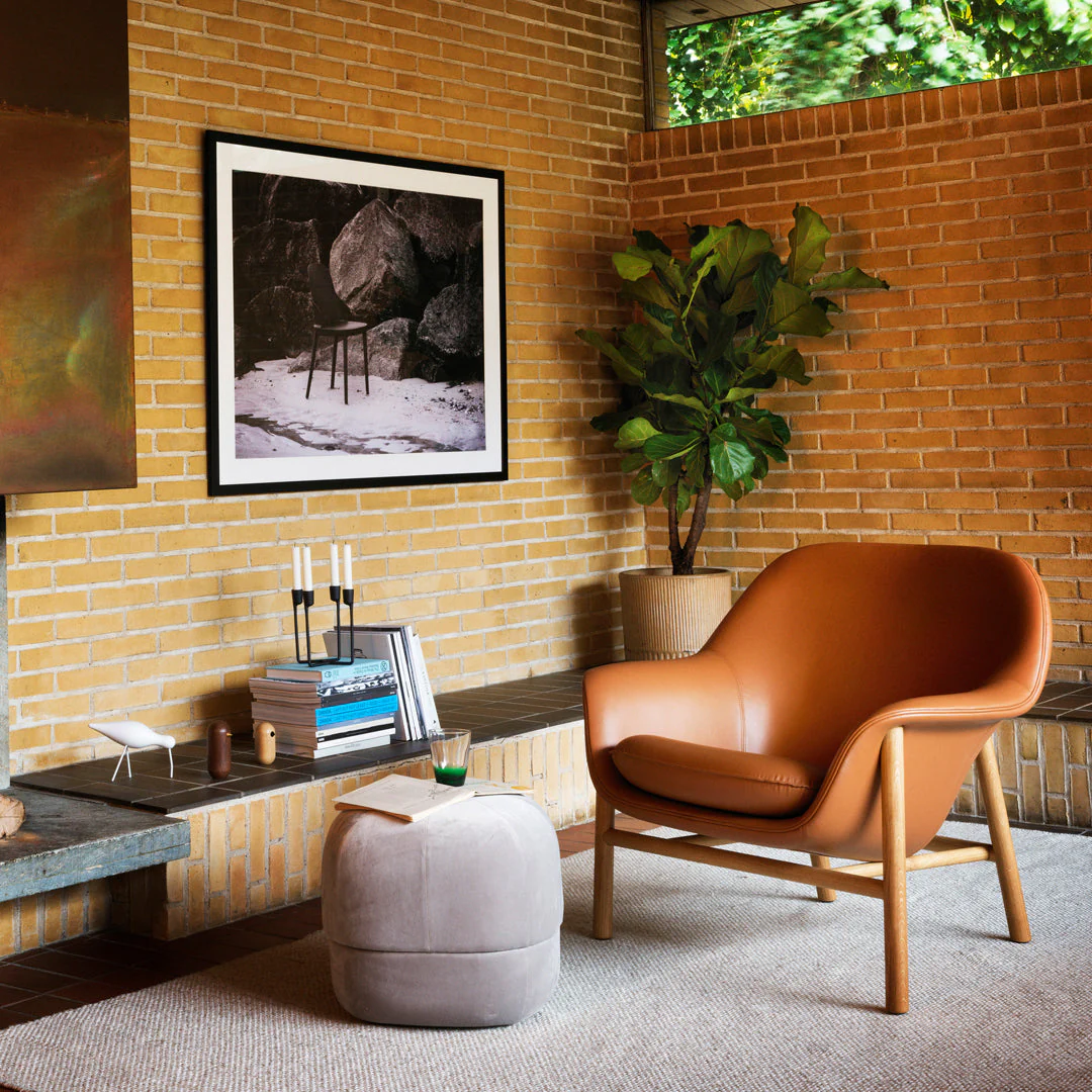 Drape Low Lounge Chair - Wood Legs - Image 17