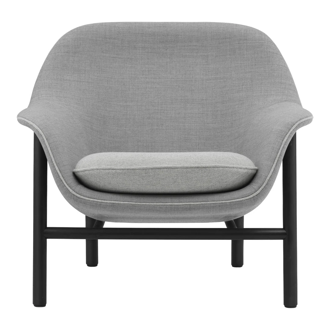 Drape Low Lounge Chair - Wood Legs - Image 2