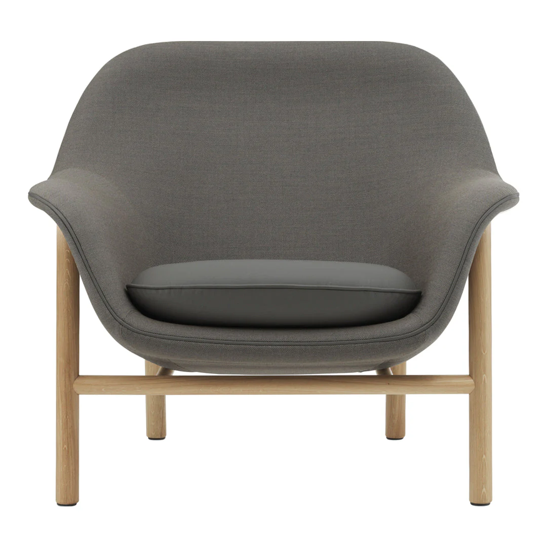 Drape Low Lounge Chair - Wood Legs - Image 5