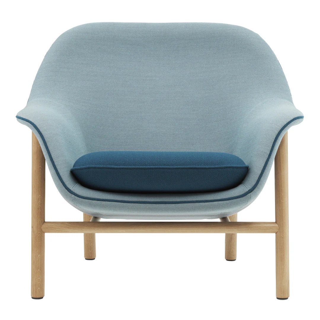 Drape Low Lounge Chair - Wood Legs - Image 6