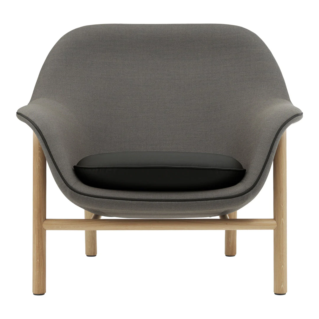 Drape Low Lounge Chair - Wood Legs - Image 7
