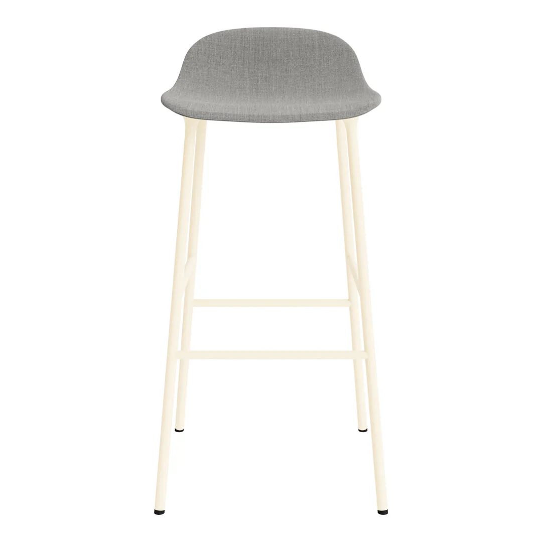 Form Bar Stool - Metal Legs - Upholstered - Image 2