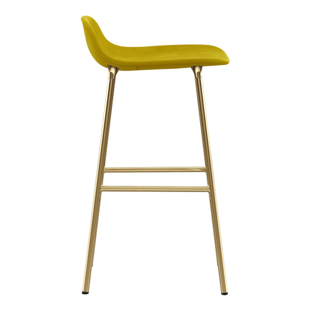 Form Counter Stool - Metal Legs - Upholstered - Image 12
