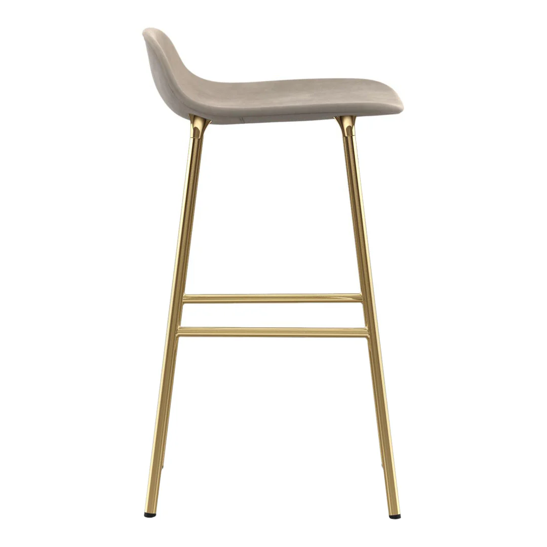 Form Counter Stool - Metal Legs - Upholstered - Image 13