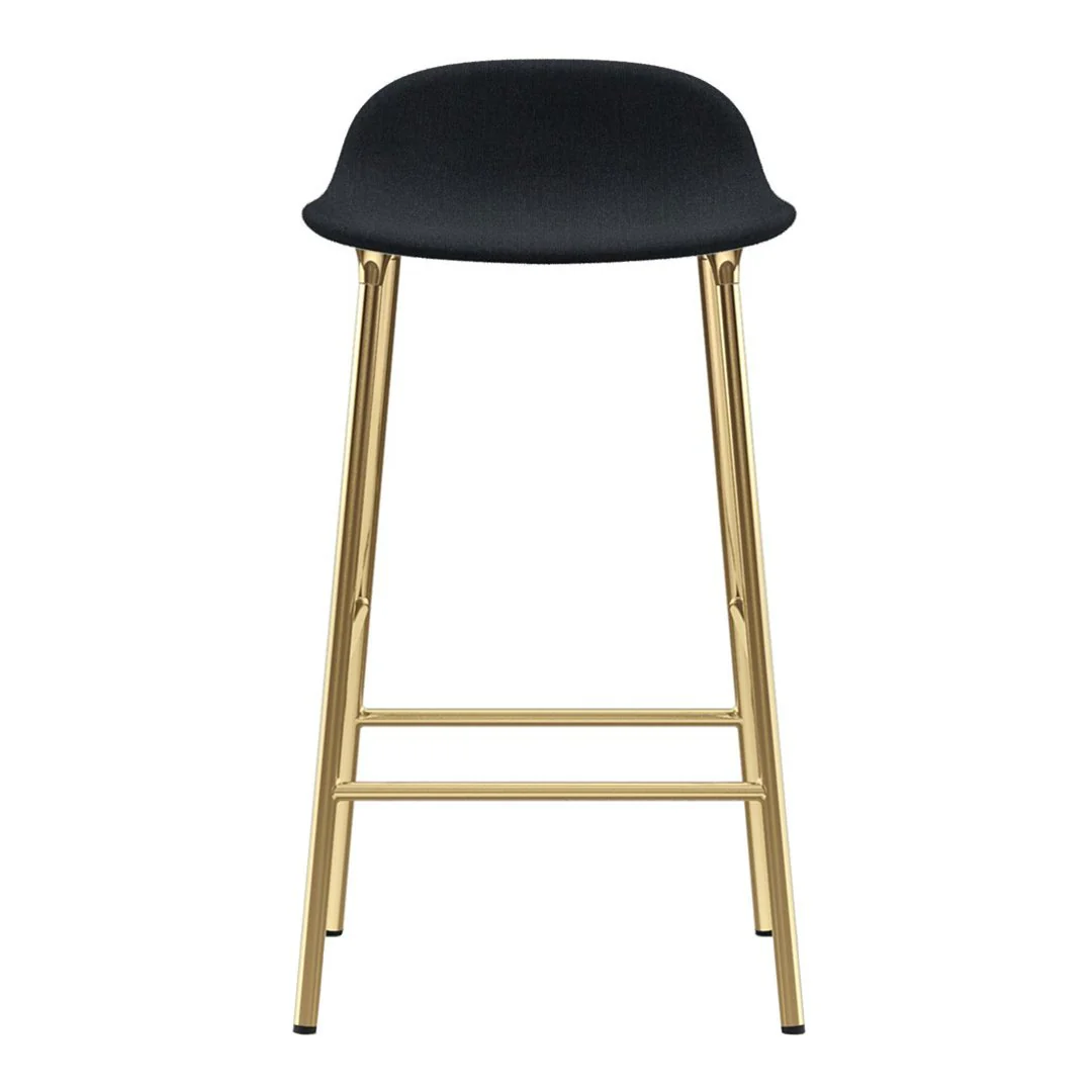 Form Counter Stool - Metal Legs - Upholstered - Image 14