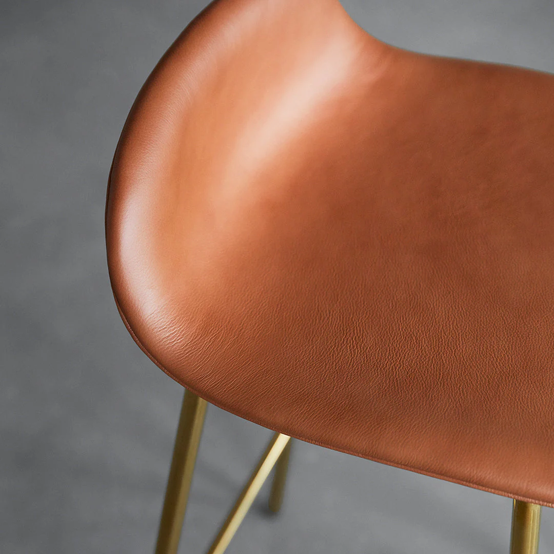 Form Counter Stool - Metal Legs - Upholstered - Image 18