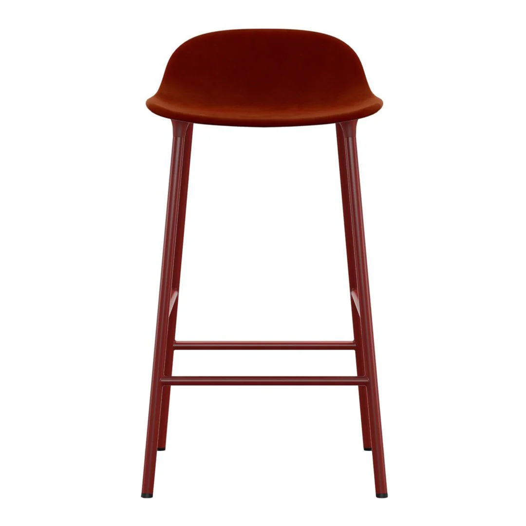 Form Counter Stool - Metal Legs - Upholstered - Image 25