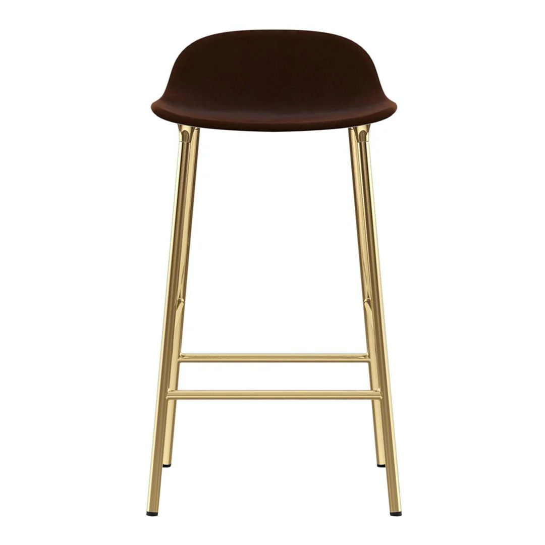 Form Counter Stool - Metal Legs - Upholstered - Image 26