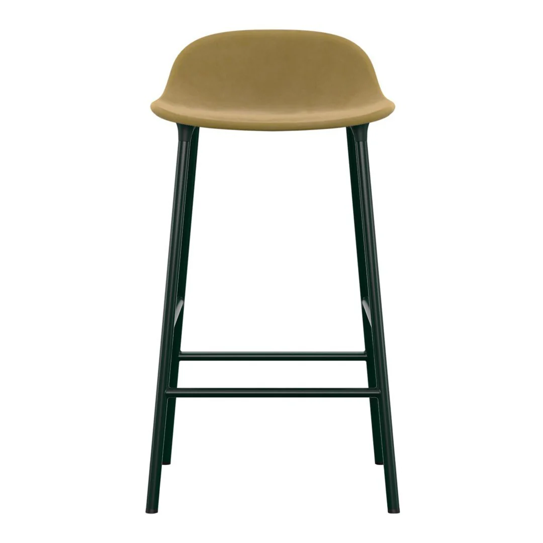Form Counter Stool - Metal Legs - Upholstered - Image 3