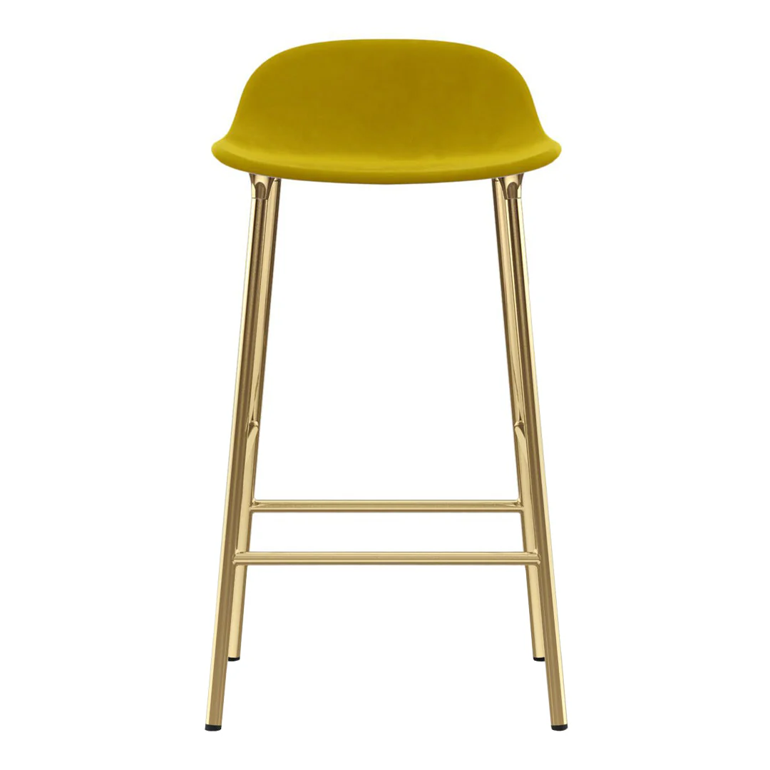 Form Counter Stool - Metal Legs - Upholstered - Image 30