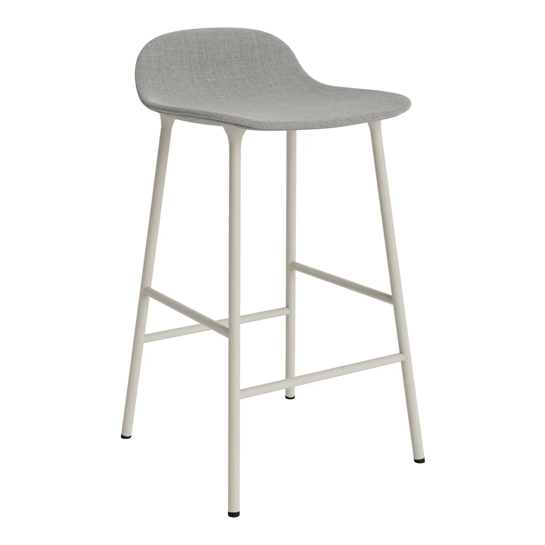 Form Counter Stool - Metal Legs - Upholstered - Image 38