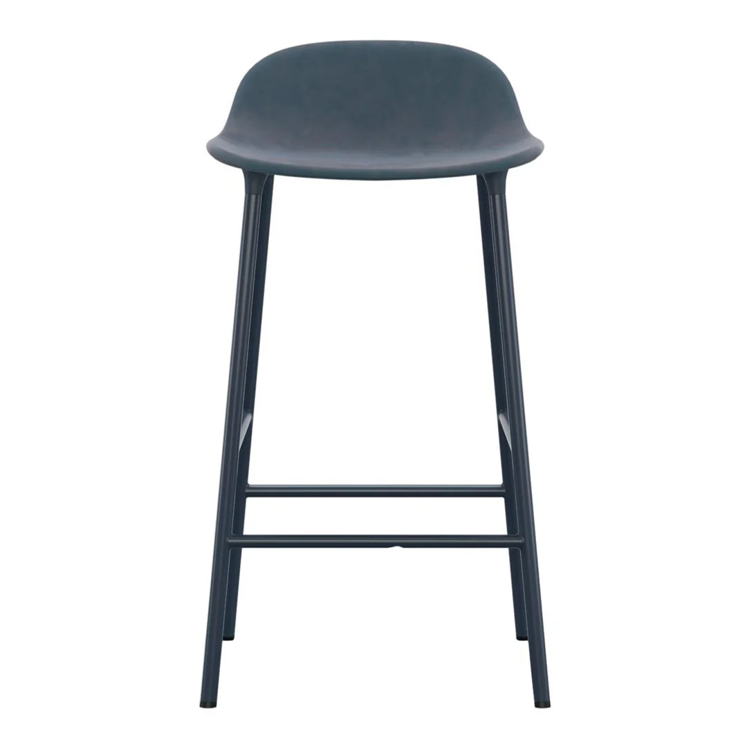 Form Counter Stool - Metal Legs - Upholstered - Image 4
