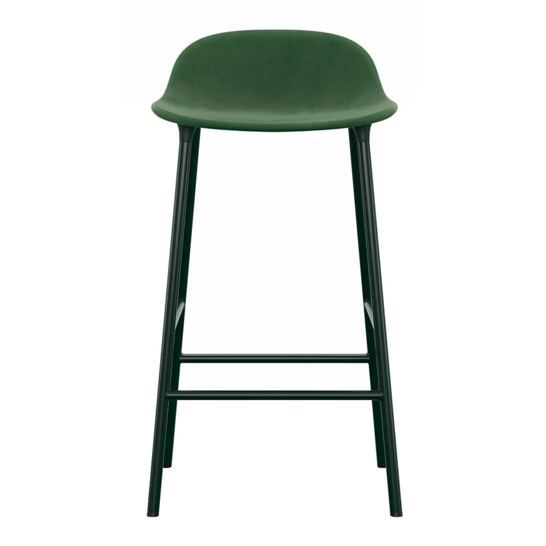 Form Counter Stool - Metal Legs - Upholstered - Image 5