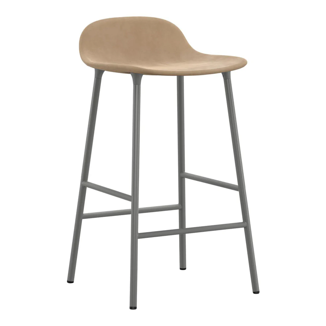 Form Counter Stool - Metal Legs - Upholstered - Image 6