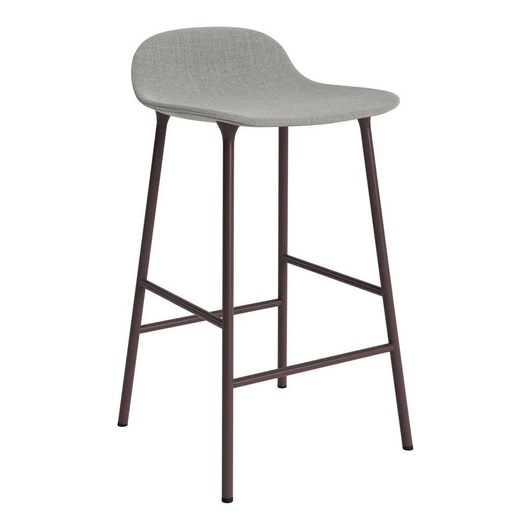 Form Counter Stool - Metal Legs - Upholstered - Image 86