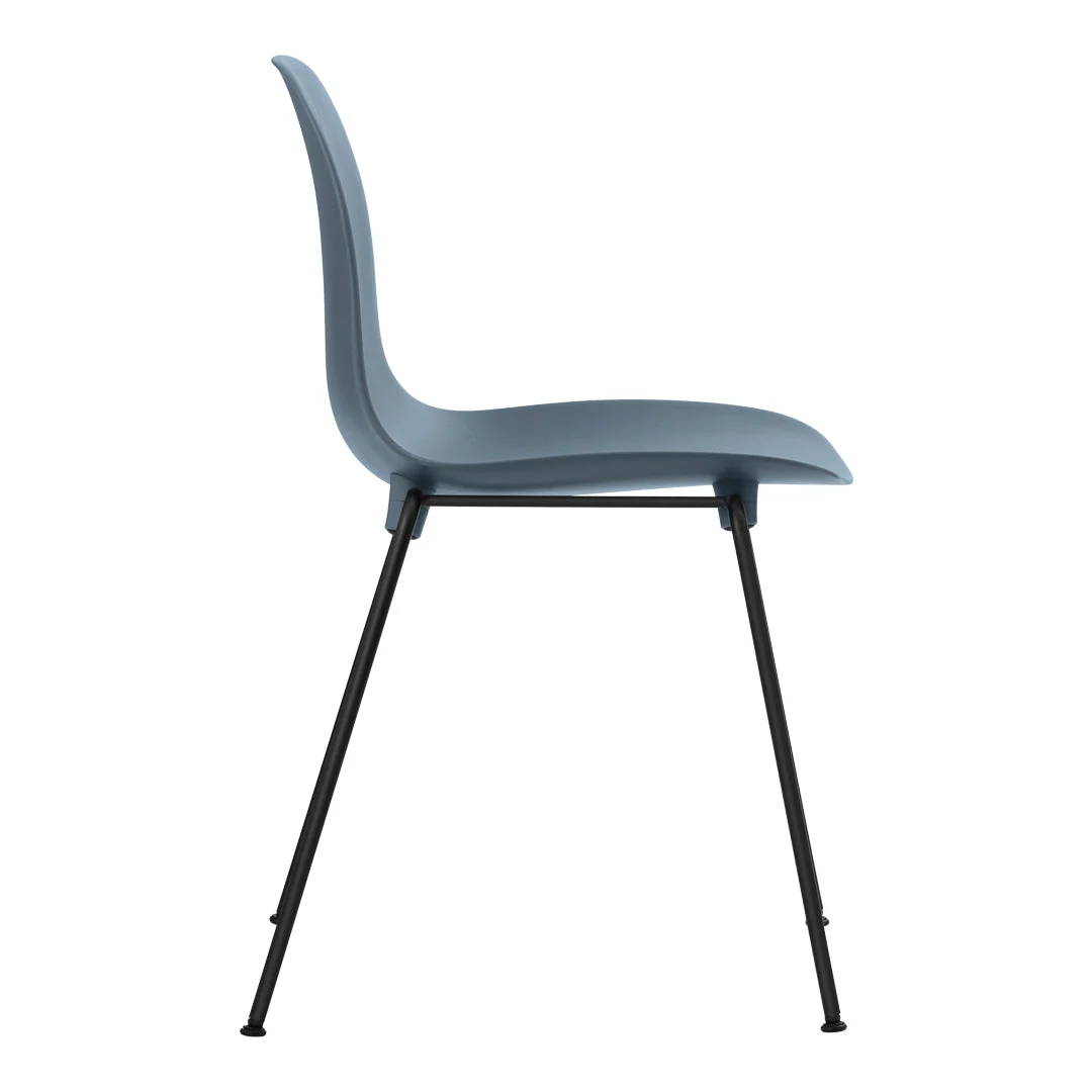 Form Stackable Side Chair - Metal Legs - Fully Upholstered - Image 13
