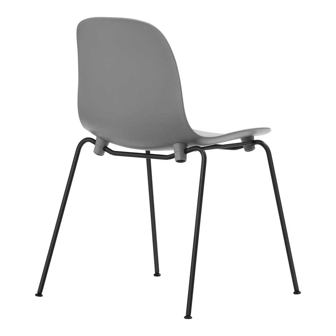 Form Stackable Side Chair - Metal Legs - Fully Upholstered - Image 16